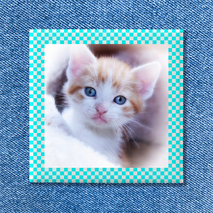 Checkerboard Photo Lijst Button