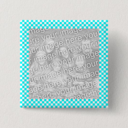 Checkerboard Photo Lijst Button (Voorkant)