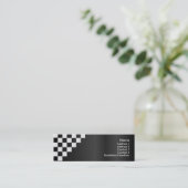 Checkerboard-profielkaart Mini Visitekaartje (Staand voorkant)