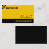 Checkerboard Validation Engineer Visitekaartje (Voorkant / Achterkant)