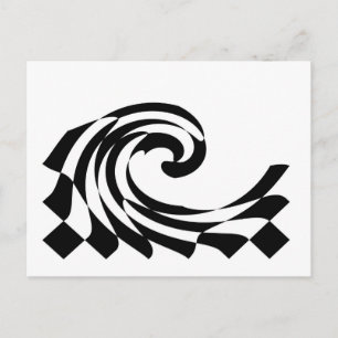Checkerboard Wave Briefkaart