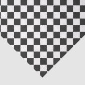 Checkerboard Zwart Wit Multi gebruik Fun Tissuepapier (Detail)