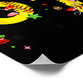 Checkered 67 Softball Santa Hat Christmas Six Seve Poster (Hoek)