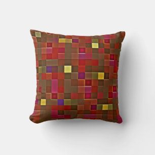 "Checkered Affair" (16 x 16) Sierkussen