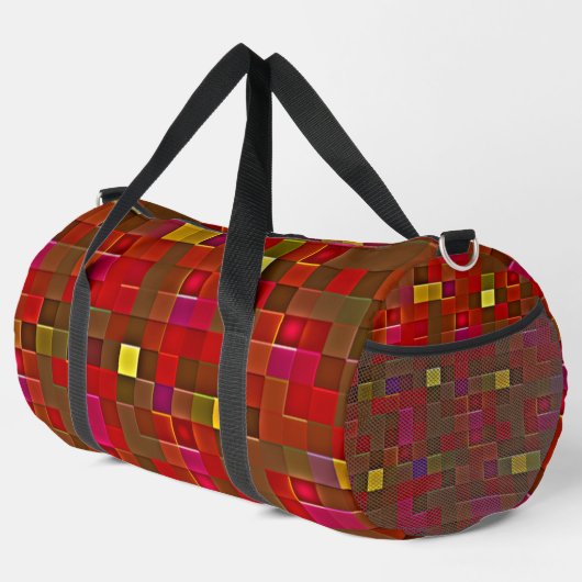 "Checkered Affair" (Grote) Duffel Tas (Rechterhoek)