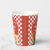 Checkered Alice in ONEDERLAND 1st Birthday Party Papieren Bekers (Rechts)