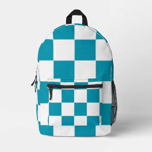 Checkered Bedrukte Rugzak (Voorkant)