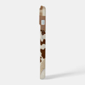 Checkered Brown Wavy Mocha Aesthetic Cow Print Cut (Côté gauche)