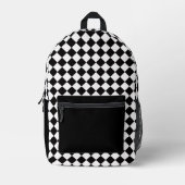 Checkered Design Backpack  Bedrukte Rugzak (Voorkant)