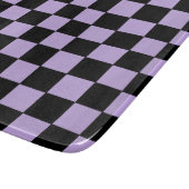 Checkered Lavender and Black Snijplank (Hoek)