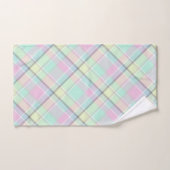 Checkered pattern of caramel colors. (Serviette à main)