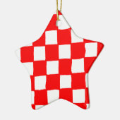 checkered pattern (red) keramisch ornament (Links)