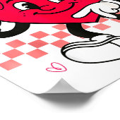 Checkered Six Seven Cool Hearts 67 Valentines Day  Poster (Hoek)