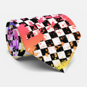 checkered splatz stropdas (Opgerold)