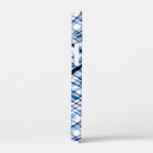 checkered, tartan, plaid, classic, blue, white Case-Mate iPhone case (Achterkant / Rechts)