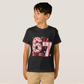Checkered Valentine Cute Six Seven 6 7 Meme Teens T-shirt (Voorkant volledig)