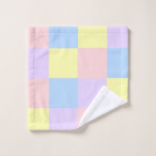 Checkers Pastel Spring (Gant de toilette)