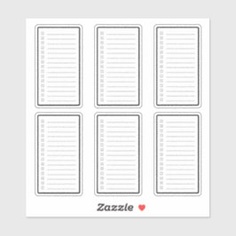 Checklist Planner Sticker
