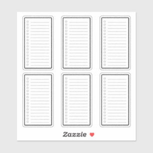 Checklist Planner Sticker
