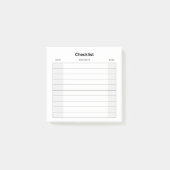 Checklist Post-it® Notes (Voorkant)