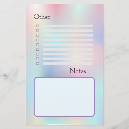 checklist schoolbenodigdheden (Achterkant)