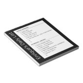 Checklist Simple Morning Eving toDo Personalized Notitieblok (Schuin)