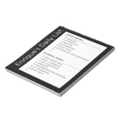 Checklist Simple Morning Eving toDo Personalized Notitieblok (Gedraaid)