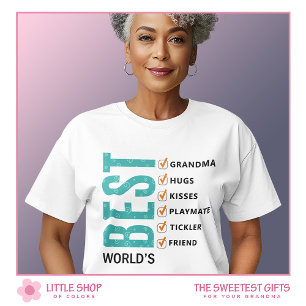 Checklist voor de beste oma ter wereld t-shirt