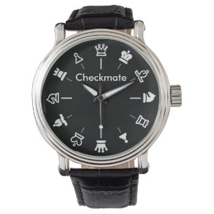 Checkmate Chess Watch - op zwart Horloge