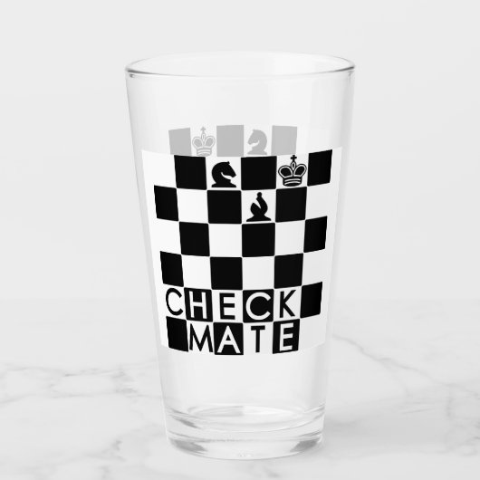 CheckMate Glass Tumbler (Voorkant)