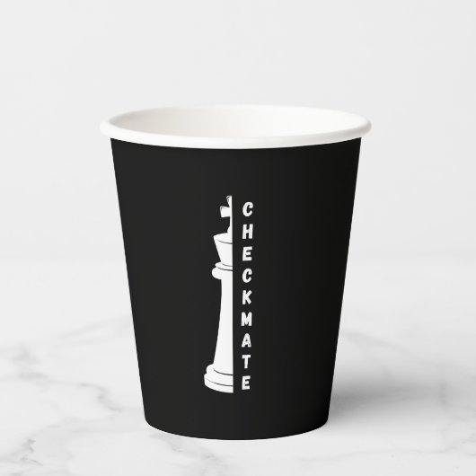 Checkmate Papieren Bekers (Voorkant)