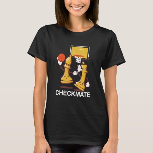 Checkmate Playing Chess Game Bishops Chessboard Ch T-shirt (Voorkant)