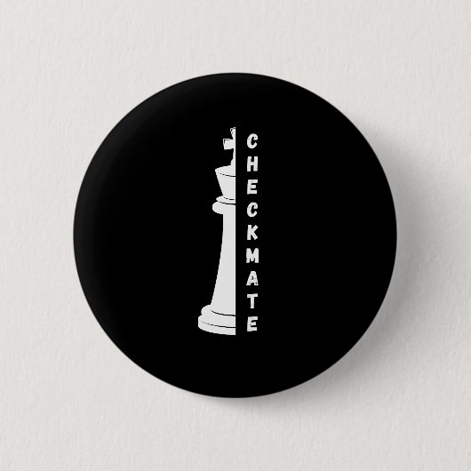 Checkmate Ronde Button 5,7 Cm (Voorkant)