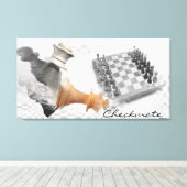 Checkmate Wrapped Canvas Afdruk (Insitu (Houten vloer))