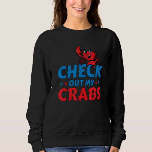 CheckOut My Crabs Shellfish Crab Crustacean Crabs Trui (Voorkant)