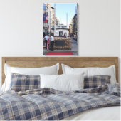 Checkpoint Charlie Berlin | Kleurversie Canvas Afdruk (Insitu (Slaapkamer))