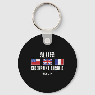 Checkpoint Charlie Cold War Berlin Wall Oost-Germa Sleutelhanger