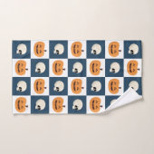 Checks de Skulls et Pumkins (Serviette à main)