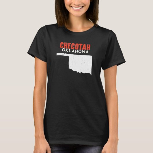 Checotah USA State America Travel Oklahoman T-shirt (Voorkant)