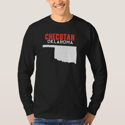 Checotah USA State America Travel Oklahoman T-shirt (Voorkant)