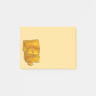Cheddar Cheese Foodie Post Post-it® Notes