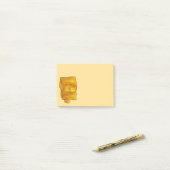 Cheddar Cheese Foodie Post Post-it® Notes (Op bureau)