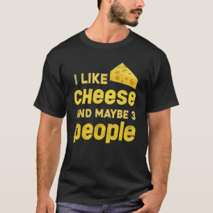 Cheddar Cheese Foodie Snack Goudse kaas T-shirt