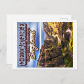 CHEDDAR GORGE - CHEDDAR SOMERSET ENGLAND UK BRIEFKAART (Voorkant / Achterkant)