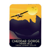 Cheddar Gorge vintage poster. Magneet (Verticaal)