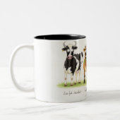 'Cheddar'-Mok. Tweekleurige Koffiemok (Links)