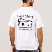 Cheddar-Shirt "Kijk scherp" T-shirt (Achterkant)