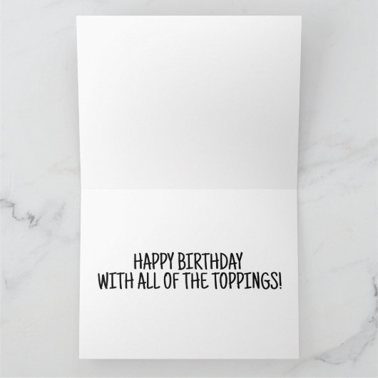 CHEEEBURGER ANNIVERSAIRE FUNNY HAMBURGER CARTE D'A (Intérieur)