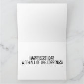 CHEEEBURGER ANNIVERSAIRE FUNNY HAMBURGER CARTE D'A (Intérieur)