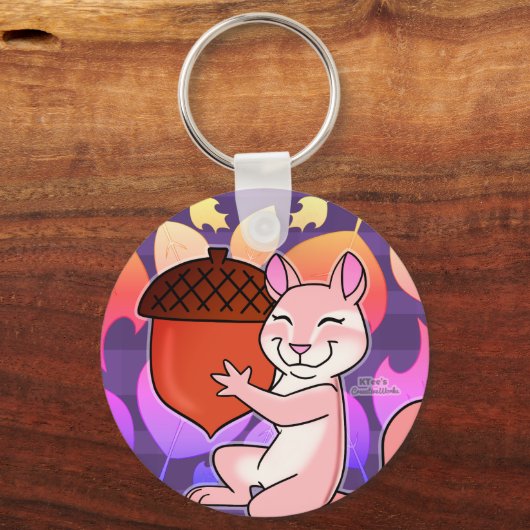 Cheeful Chipmunk - Sleutelhanger (Achterkant)